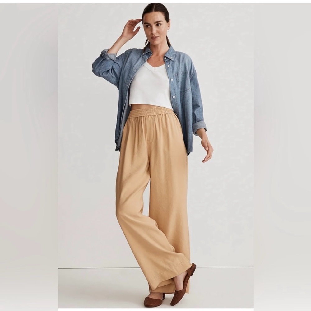 Madewell Carley Wide-leg Softdrape Pants - Like New Condition